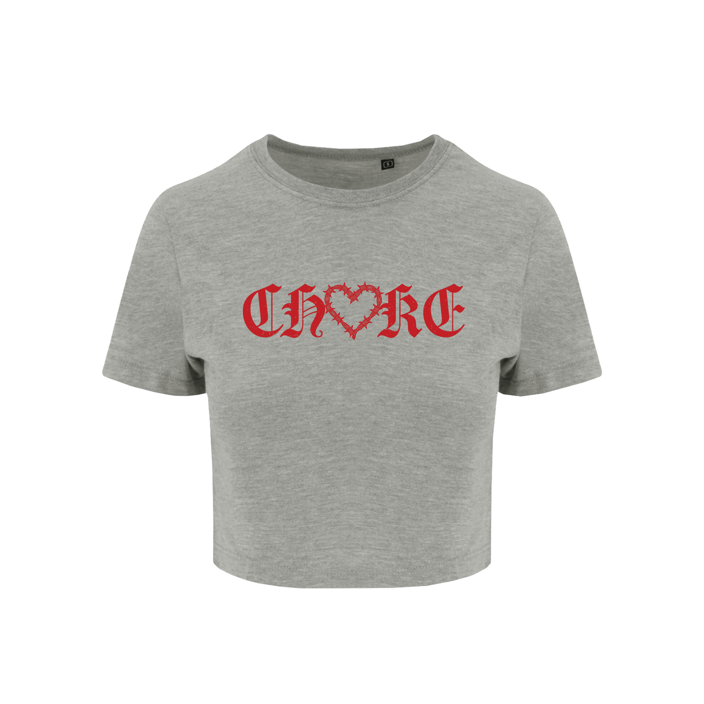 VALENTINES CROP T-SHIRT (GREY)