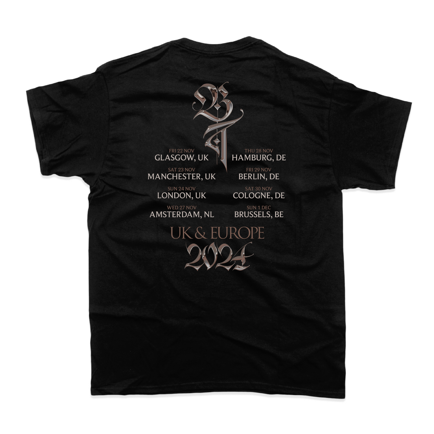 UK/EU 2024 TOUR T-SHIRT (BLACK)