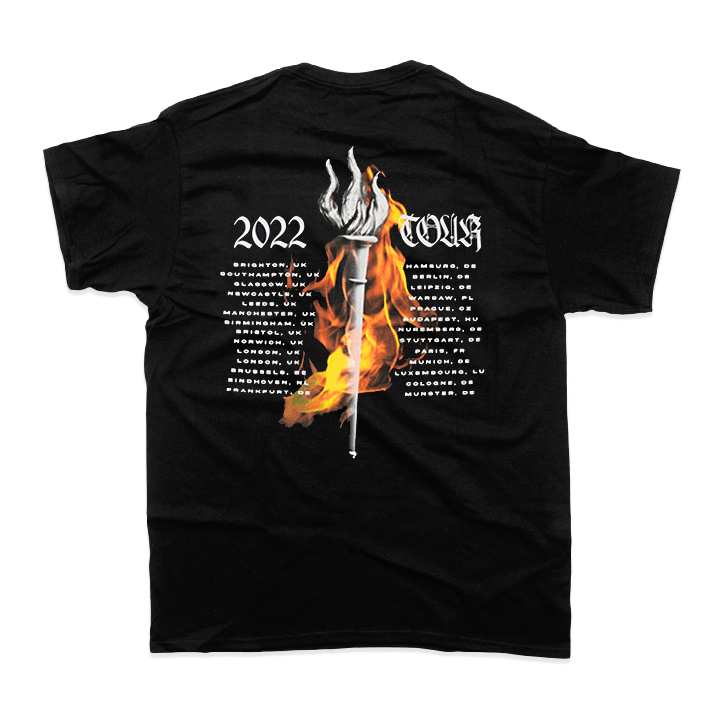 SNAKE 2022 TOUR T-SHIRT (BLACK)